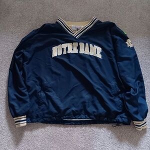 Vintage Notre Dame Jacket Mens Champion Windbreaker Irish Pullover - Sz XXL
